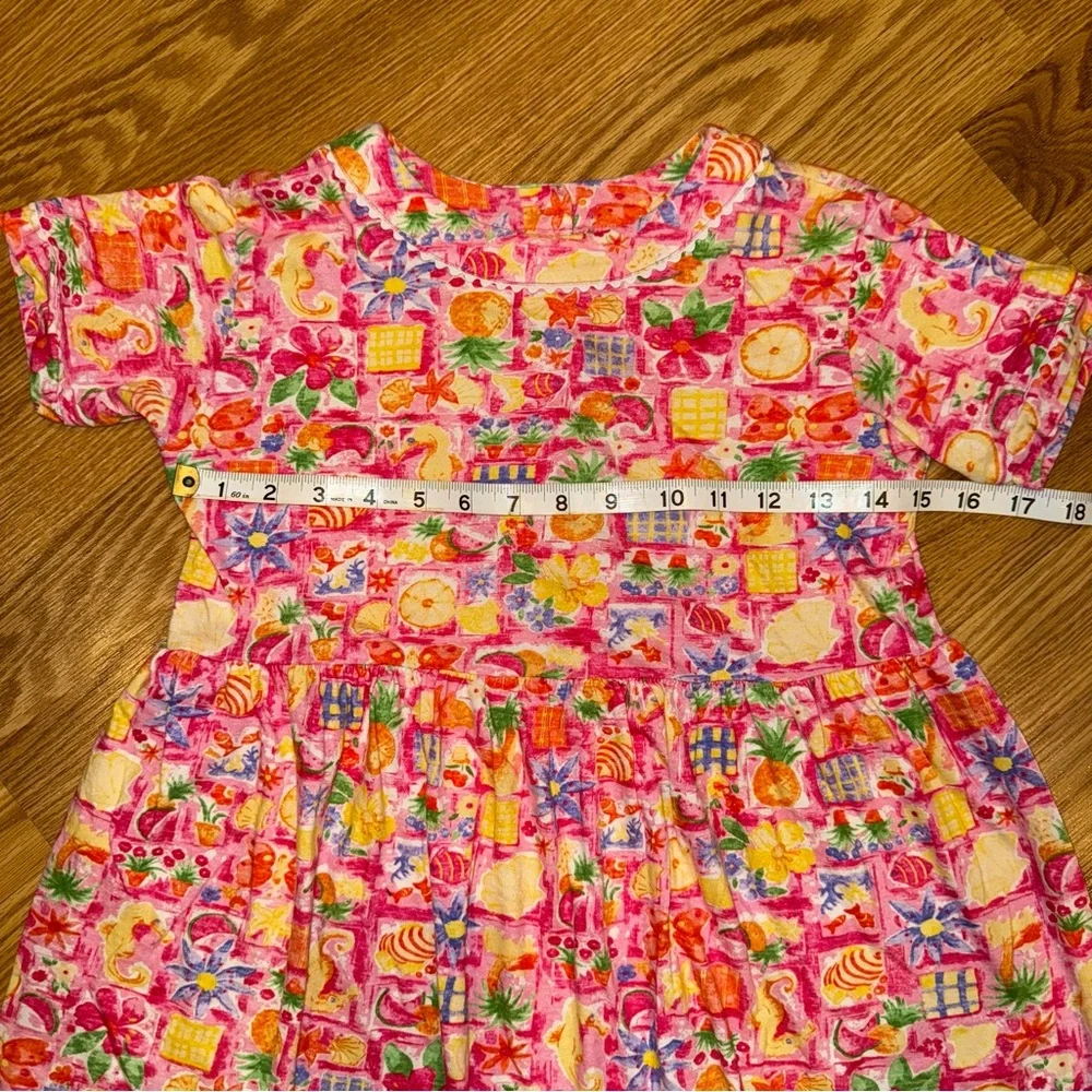 Laura Ashley Mother‎ & Child Knit print Dress Sz 9 yrs 134cm 53” tall
